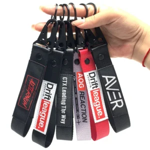 Polyester Wrist Lanyard Keychain