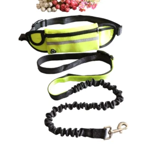 Hands-free Running Dog Leash with Phone Pocket