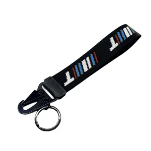 Logo Polyester Wrist Keychain Lanyard
