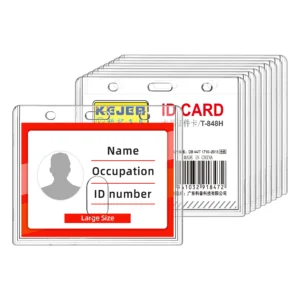 Acrylic A7 Thumb-slot Badge Holder