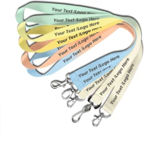 Logo Polyester Lanyard with Breakaway Buckle
