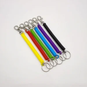 Colorful Retractable Coil Keychain Lanyard
