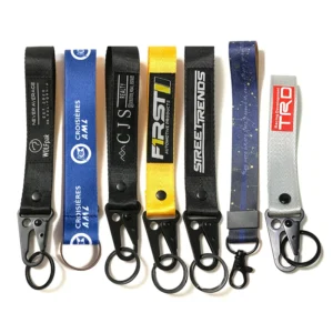 Black Wrist Lanyard Keychain