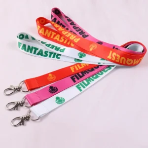 Customizable Polyester Lanyard Set with Metal Hook