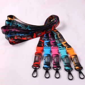 Customizable Polyester Lanyard with Breakaway Buckle