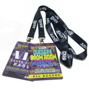 Pvc Vip Pass Badge with Lanyard