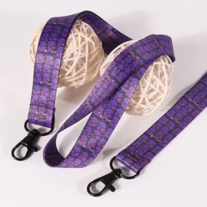 Customizable Purple Anime Neck Lanyard
