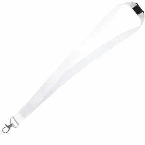 Customizable White Sublimation Lanyard