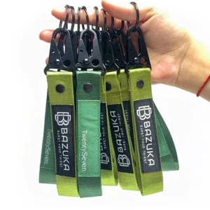 Neon Green Eco-friendly Polyester Keychain Lanyard