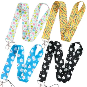 Customizable Teeth Design Id Badge Lanyard