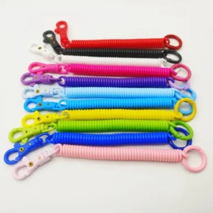 Colorful Retractable Spring Keychain