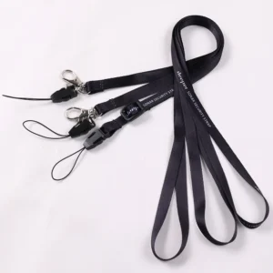 Customizable Slim Phone Lanyard with Metal Hook