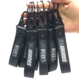Embroidered Short Lanyard Keychain
