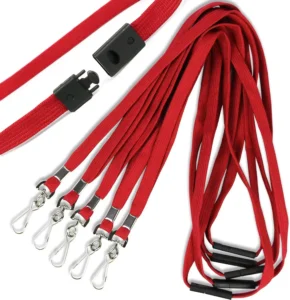 Safety Breakaway Polyester Lanyards with Metal J-hook