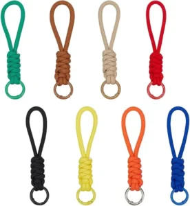 Paracord Keychain Wristlet Bag Charm