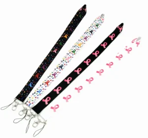 Red Ribbon Phone Lanyard