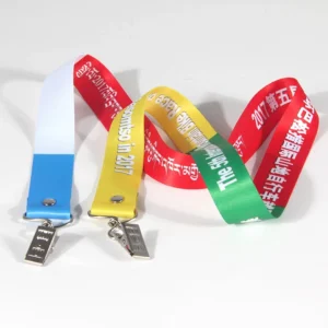 Customizable Polyester Lanyard with Metal Clip