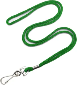 Colorful Braided Lanyard with Metal Clip