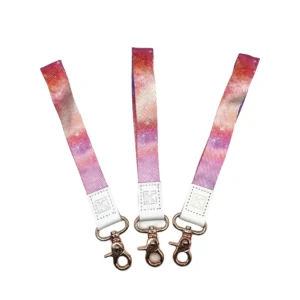 Pu Leather Lanyard Keychain