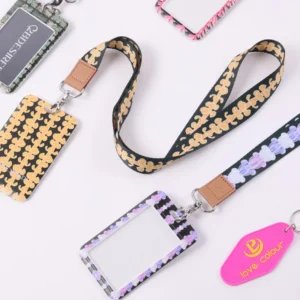 Customizable Polyester Satin Lanyards with Id Holder