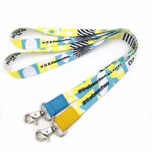 Polyester Wristlet Lanyard Keychain