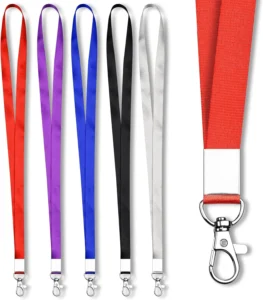 Colorful Braided Lanyard with Metal Hook
