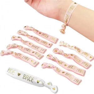 Silver Foil Elastic Hair Bands