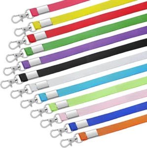 Colorful Polyester Lanyards with Metal Hook