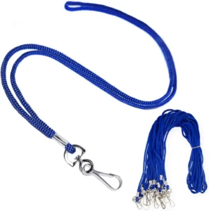 36-inch Blue Lanyard with Swivel Hook