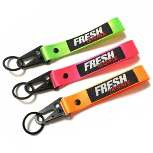 Neon Short Lanyard Keychain