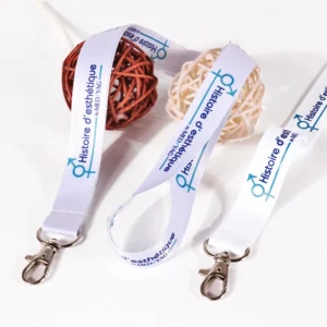 Customizable Green Polyester Neck Lanyard