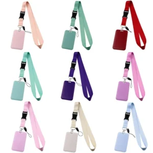 Colorful Polyester Phone Lanyard with Buckle